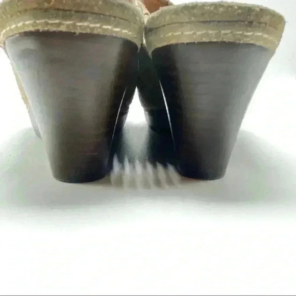 Platform clog wedges Jack Rogers suede clogs/mule wedge shoes size 8 - Picture 7 of 8